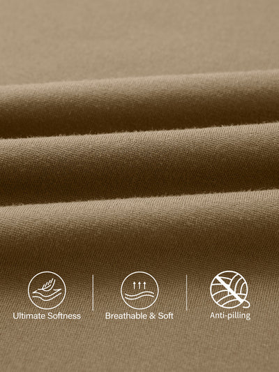 Özel Dikişli Katlanabilir Uzun Trapez Haki Midi Etek