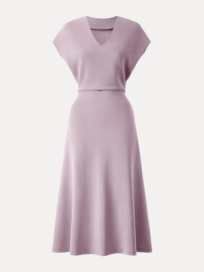 Modal V Yaka A Hat Midi Elbise