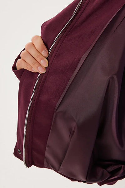 Süet Görünümlü Bomber Ceket