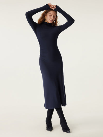 Heat Tech Uzun Kollu Zarif Midi Elbise