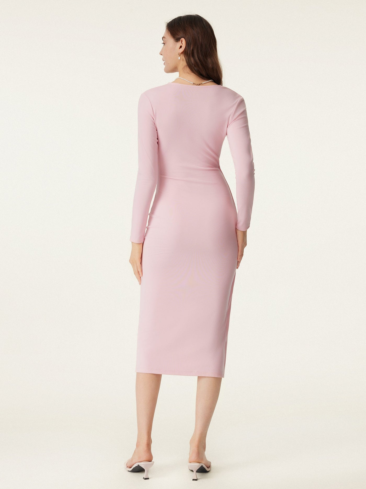 Kadın Pamuklu Midi Elbise