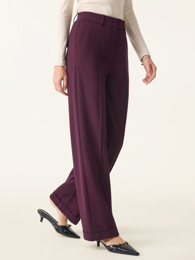 Yüksek Bel Düz Kesim Esnek Penye Pantolon