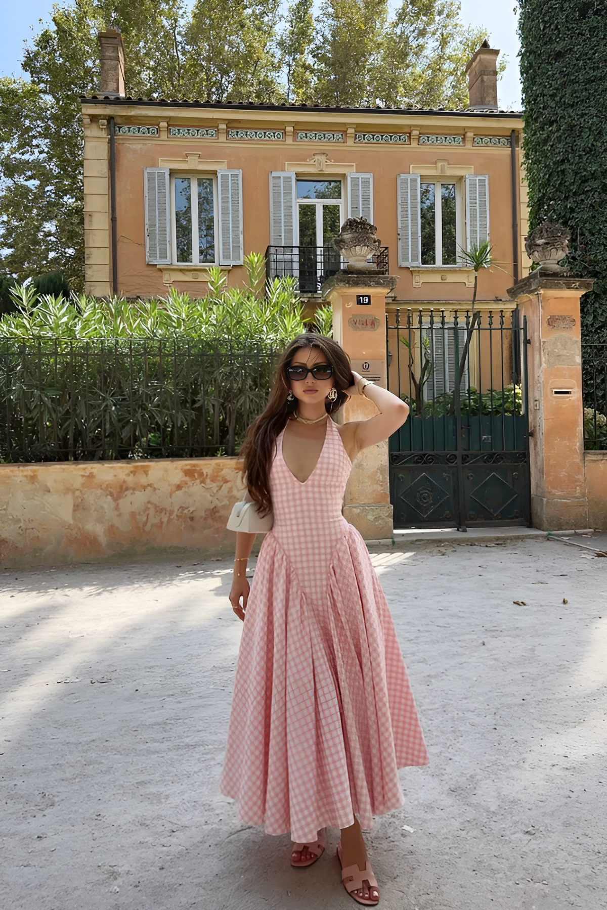 Aurora Pötikare V Detay Midi Elbise