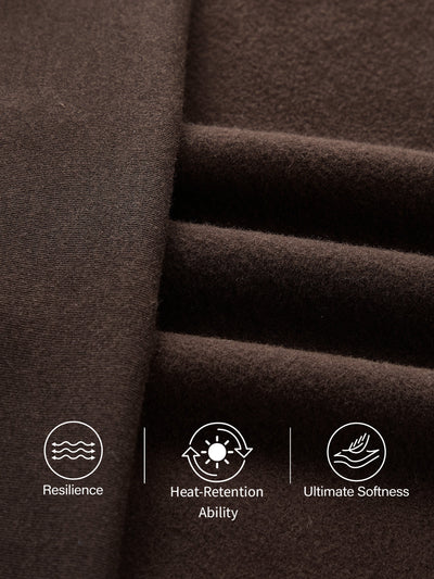 Maxi Etek Yüksek Bel Çizgili ve Büzgülü Detaylı Heat-Tech