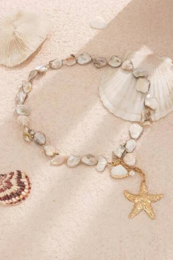 Tatiana Deniz Kabuğu Kolye ve Bileklik Seti