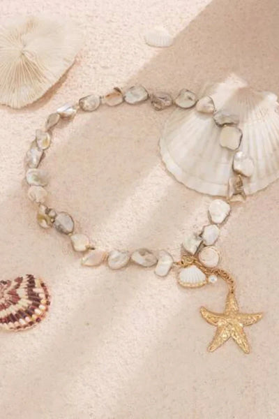 Tatiana Deniz Kabuğu Kolye ve Bileklik Seti