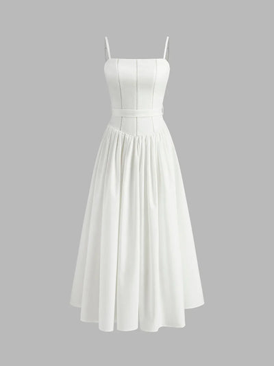 Frenchy Dökümlü Uzun Elbise