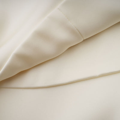 Lyna Beyaz Saten Fırfırlı Mini Elbise