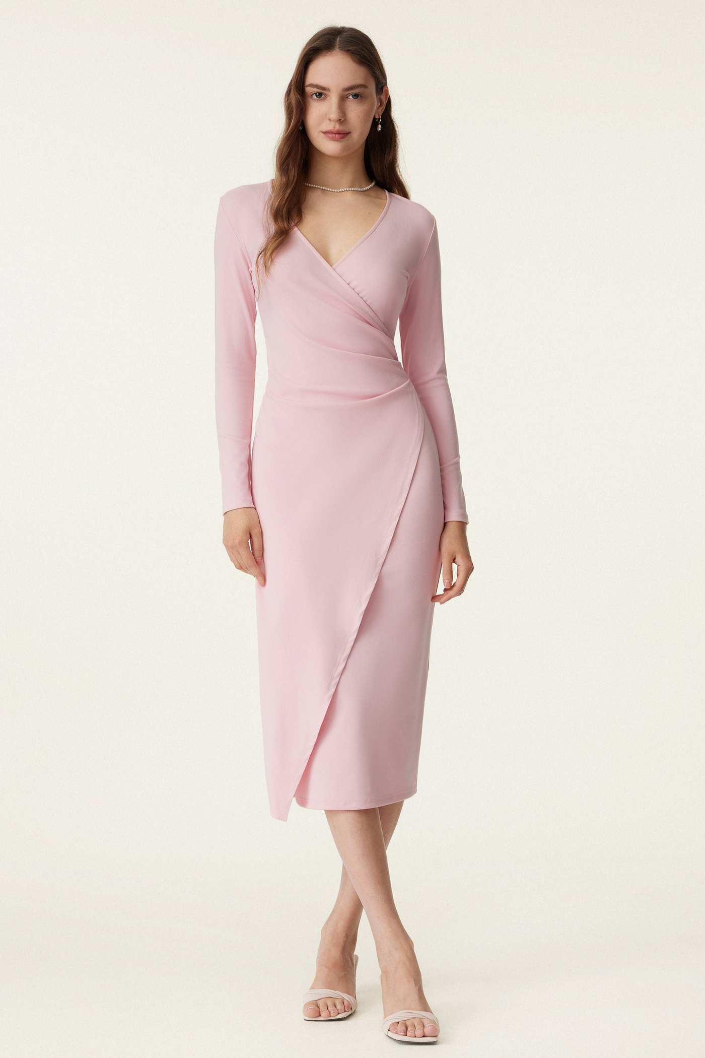 Kadın Pamuklu Midi Elbise