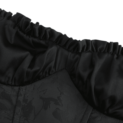 Airina Dantel İşlemeli Flared Mini Elbise