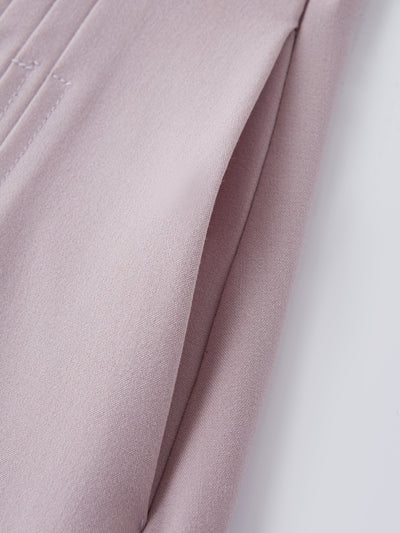 Şık ve Rahat Cepli Düz Dökümlü Midi Pilili Etek