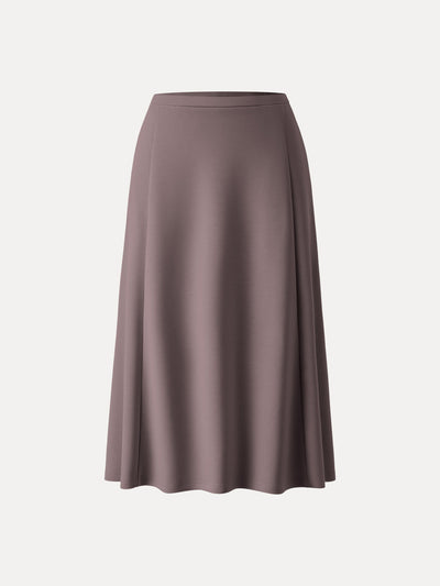 Gevşek Bağlamalı ve Cepli Midi Etek