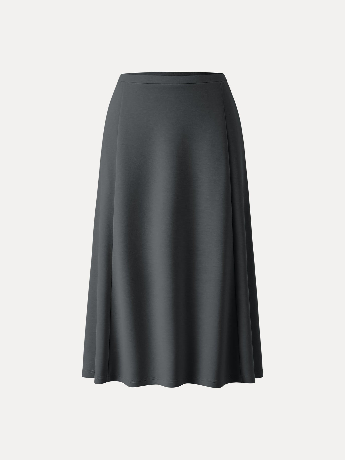 Gevşek Bağlamalı ve Cepli Midi Etek