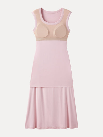 V Yaka Yan Büzgülü Midi Elbise