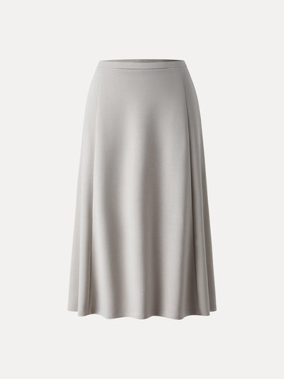 Gevşek Bağlamalı ve Cepli Midi Etek