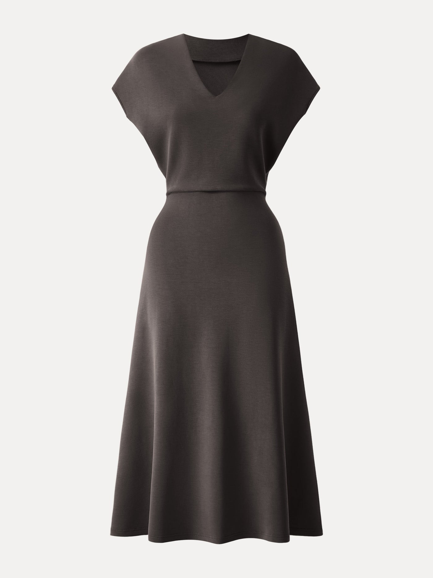 Modal V Yaka A Hat Midi Elbise